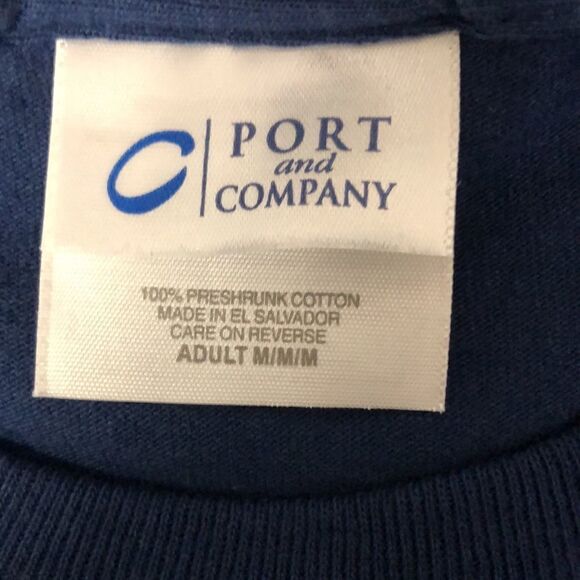 M Peace Love France Cotton Navy Tee - Picture 6 of 8